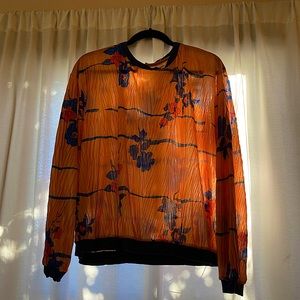 Zara printed blouse